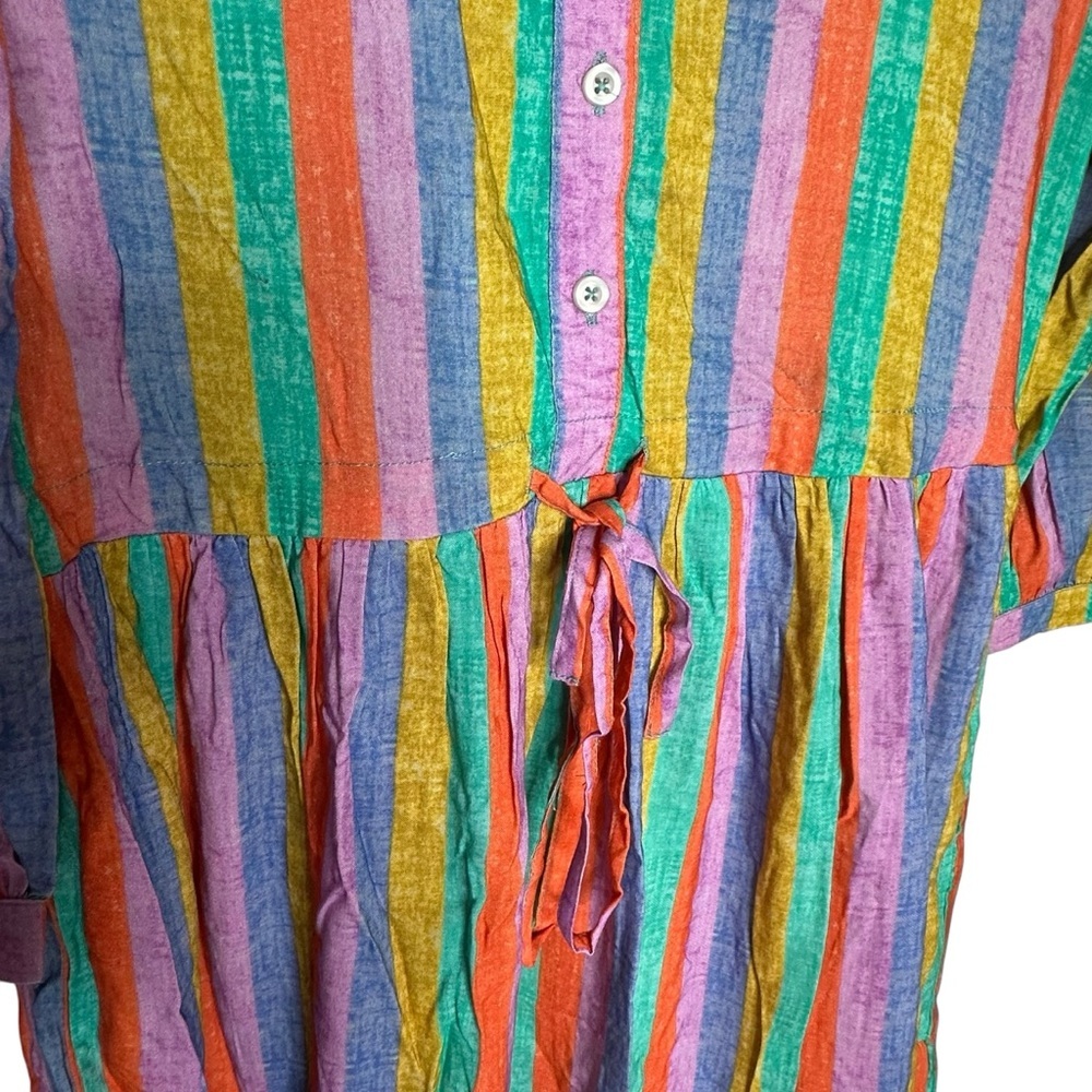 NWT Briton Court 3/4 Sleeve Stripe Maxi Dress s - Picture 5 of 9